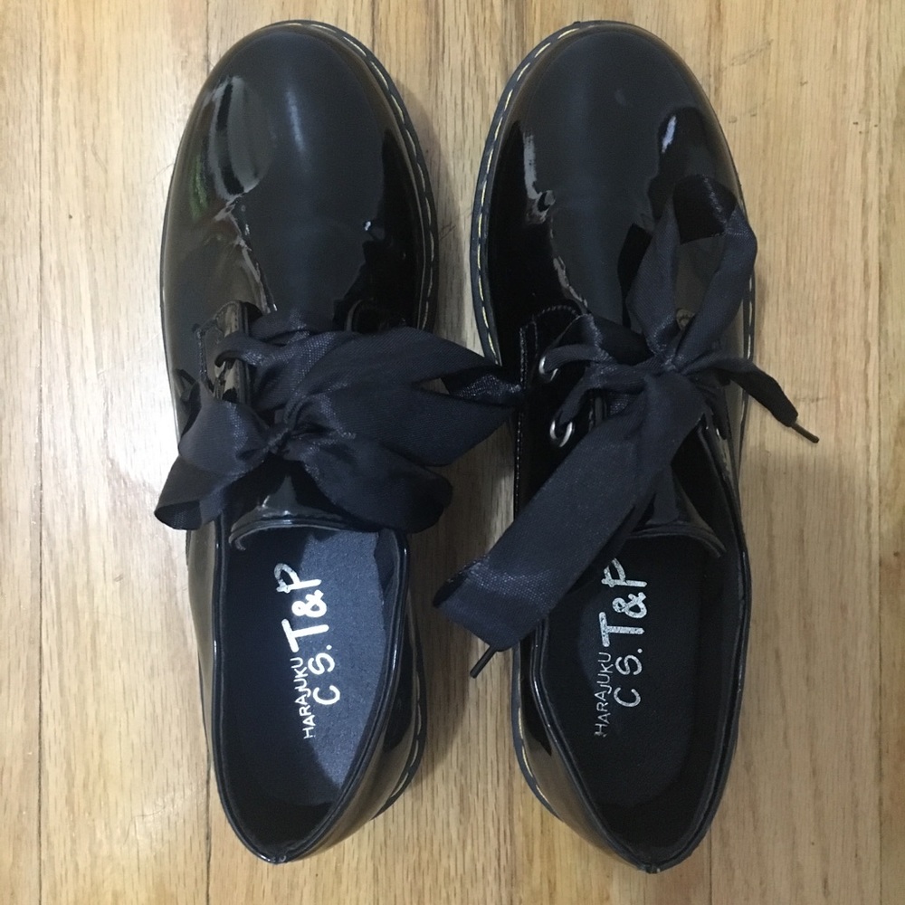 ♦️SOLD♦️From Japan Ribbon Lace Vinyl PVC Oxfords - Picture 6 of 6
